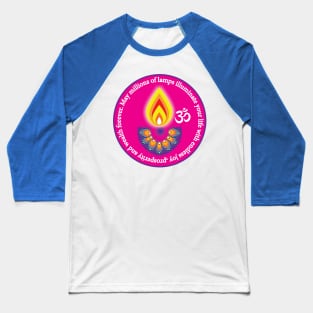 🎆❤️Happy Diwali with traditional wish, pink Baseball T-Shirt